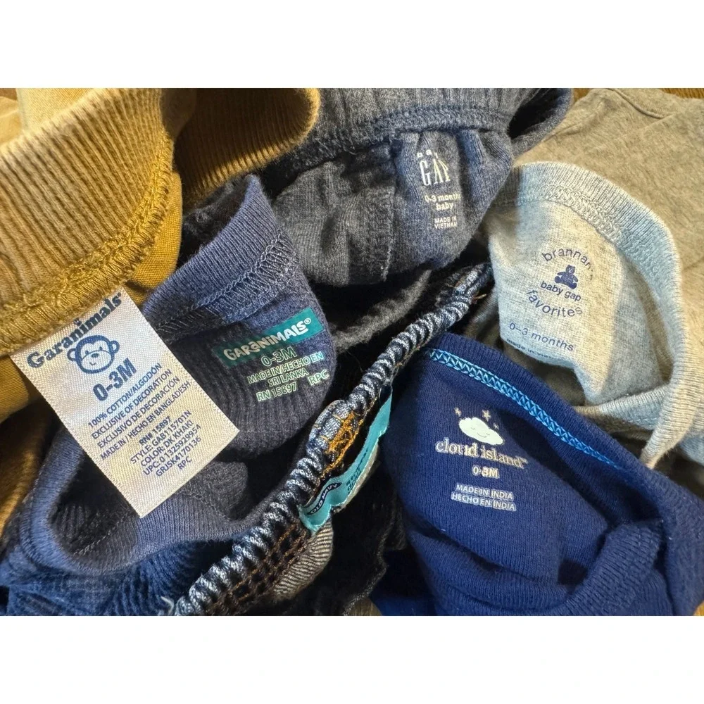 Baby Boy 0/3 Months Outfits Pants Long Sleeve Shirts Bodysuit Clothes Lot‎ Roar
